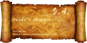 Vezér Aranka névjegykártya